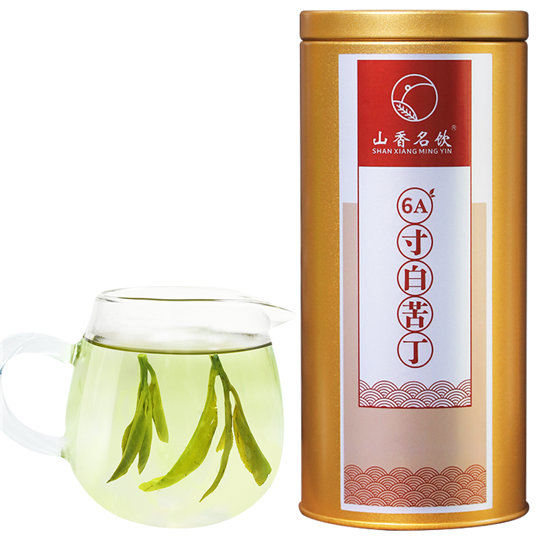 山香名饮6A寸心白骨大叶苦丁茶冬青科海南特产级嫩芽芯品质新茶叶