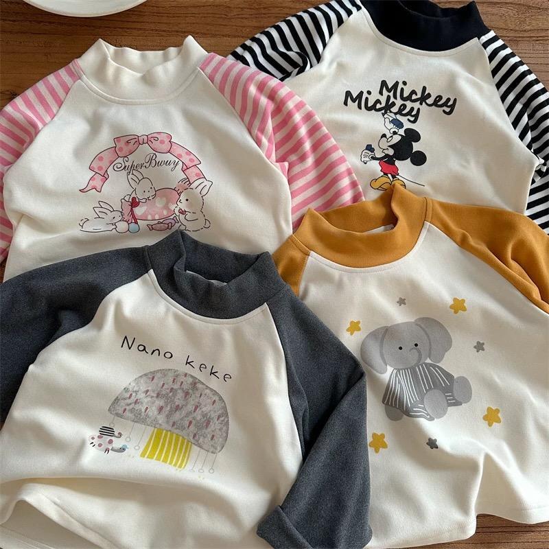 儿童打底衫男童秋冬装半高领T