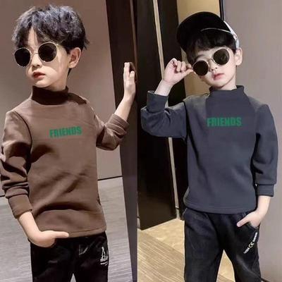 男童半高领内搭打底衫秋冬