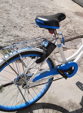 共享单车ofo小黄车小蓝哈罗酷骑后座载人载货铁架24寸自行车尾架