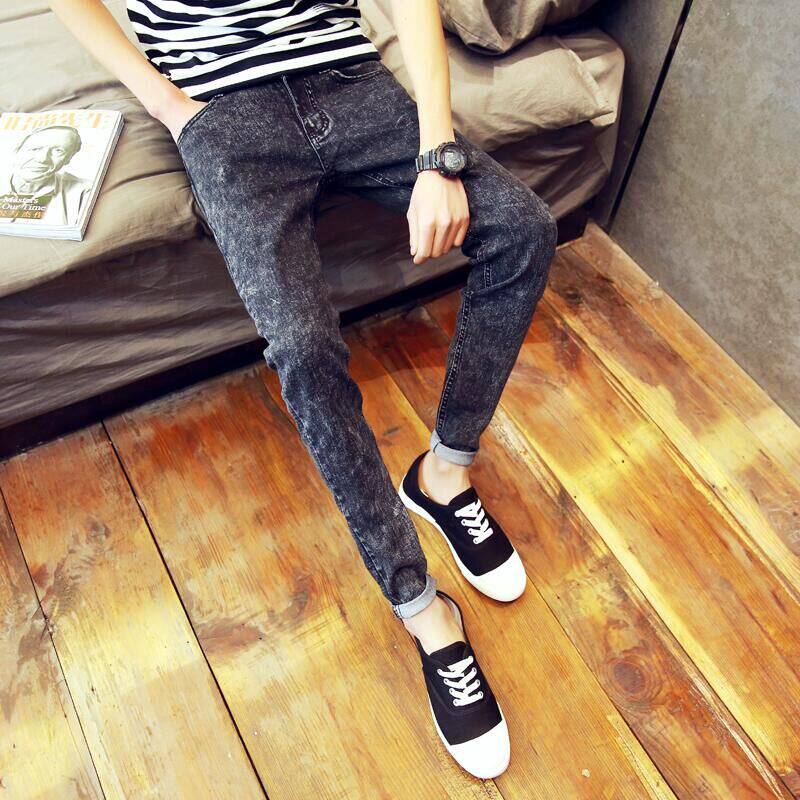 Jeans pour adolescent pieds Slim pour Quatre saisons - Ref 1467720 Image 4