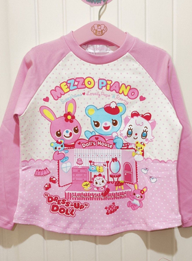 RichGirl少女复刻女儿服日小个子可爱卡通兔熊长袖百搭打底衫t恤