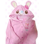 日系小个子甜美可爱软萌妹粉少女儿服mp复刻兔耳连帽纽扣开衫 外套