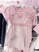 RichGirl复刻日系甜美夏季 可爱少女软妹蝴蝶结刺绣吊带连衣裙