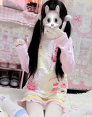 RichGirl少女日系可爱童趣复刻甜美圆领长袖 女儿古着卡通软妹T恤