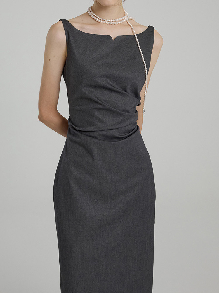Sleeveless Midi Suit Dress: 2025 French Summer Trend - Taobao product photo 2