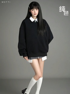 影楼新款个性写真宽松休闲时尚卫衣学院风艺术照服装