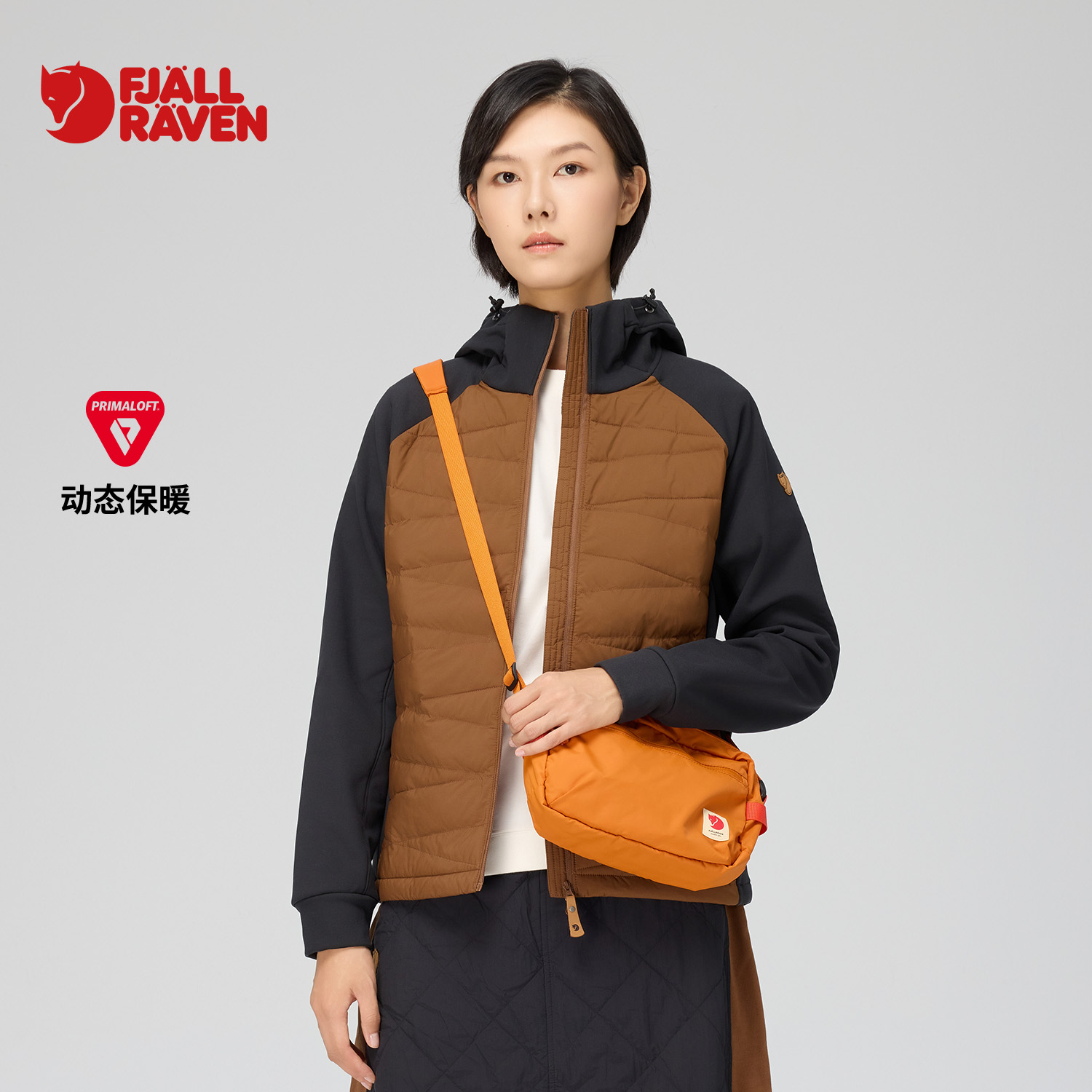 北极狐 25秋冬新款P棉户外保暖棉衣女士连帽外套 062522072