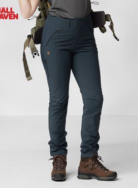 北极狐休闲运动款长裤女士户外弹性耐用松紧修身徒步露营 87101