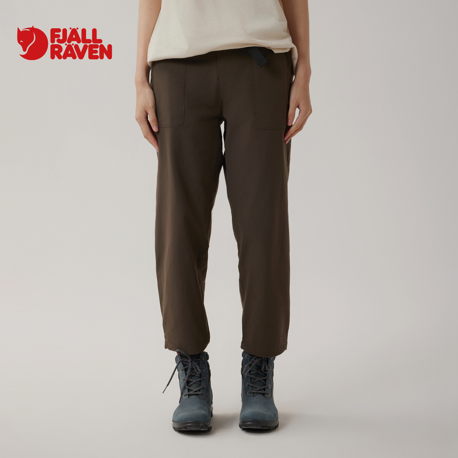 Fjallraven北极狐 女士户外休闲裤 2024春夏束脚九分裤 02241216