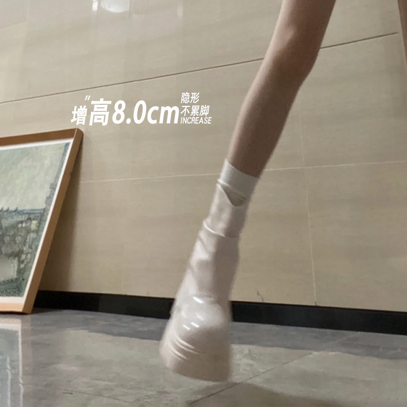 2024秋冬新款百搭堆堆短靴马丁靴