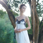 法式 新古典棉吊带睡裙O309 黑标 春夏新品 BRIDA 迷人.夏