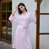 BRIDA 莫代尔英式 晨 20SS 睡袍女四季 镶边裸感睡袍推荐 K314