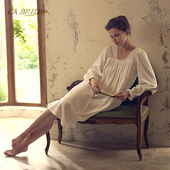 新品 棉绒睡裙N908 初雪 秋冬法式 BRIDA 嘉德丽亚