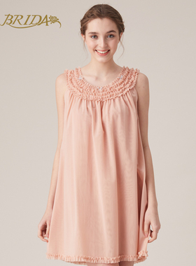 CABRIDA嘉德丽亚【蓬蓬裙】 优雅甜美俏皮木耳边圆领CHS4I559C2