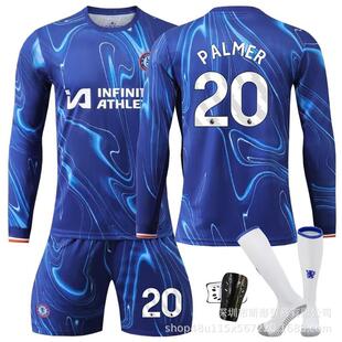 2425切尔西主场长袖球衣6席尔瓦8恩佐20号帕尔默足球服套装定制