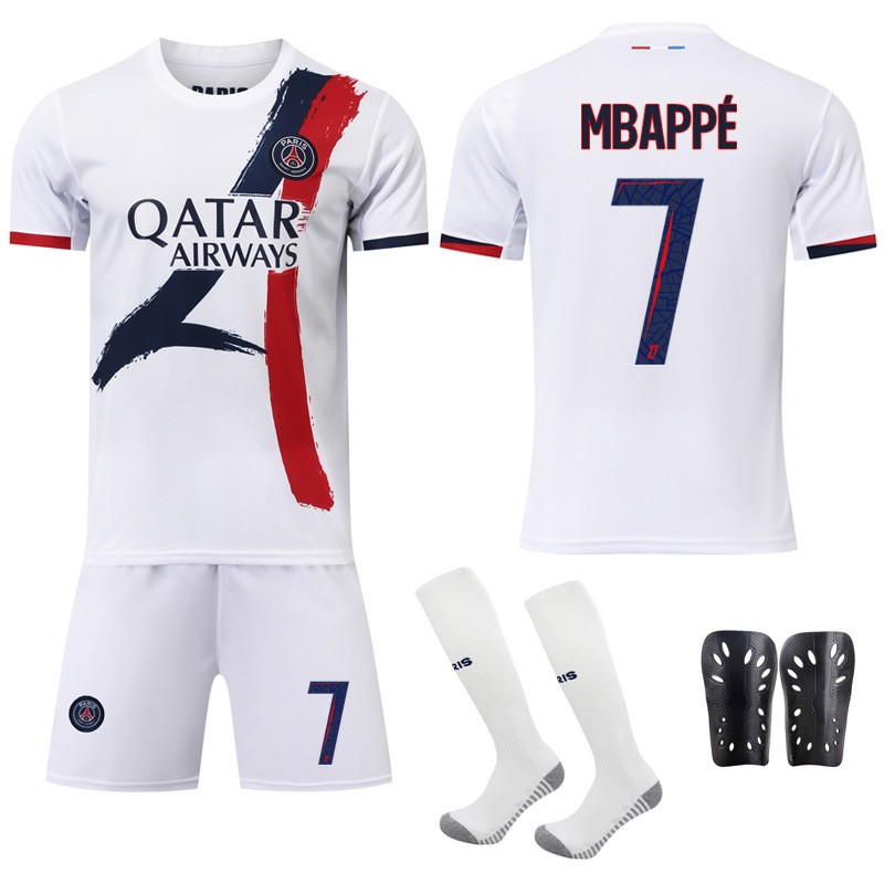 2425巴黎客场白色球衣套装定制