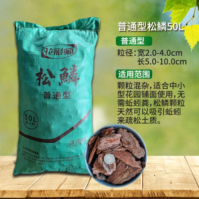 虹越花彩师松鳞松树皮发酵腐熟