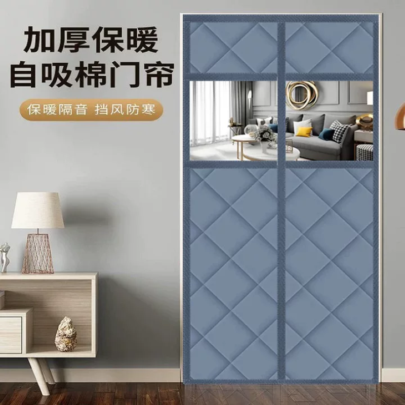 棉门帘冬季保暖防风卧室加厚家用空调挡风防寒保温魔术贴加透视窗,居家布艺,门帘,淘宝优惠券,粉丝福利购,淘宝优惠卷