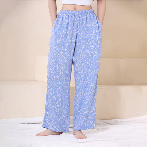 帝日斯诺长裤再生纤维女印花显瘦