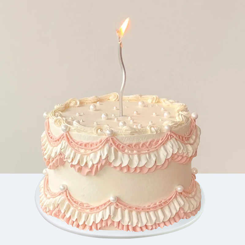 韩式复古蜡烛仿真蛋糕模型假样品