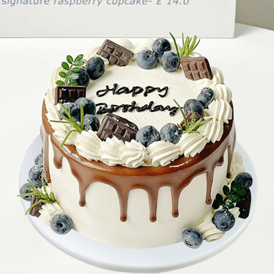 2025新款仿真生日蛋糕模型创意流行男士水果橱窗摆设样品拍照道具