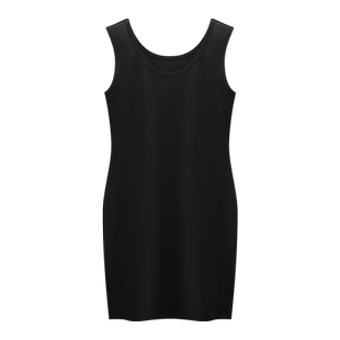 纯色棉无袖防透打底内搭内衬裙连衣裙长款大码性感紧身包臀背心裙