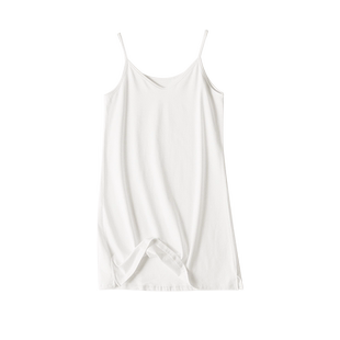 背心吊带裙内搭卫衣白边打底长裙叠穿小屁帘神器大码显瘦遮屁帘裙