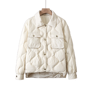 羽绒服女短款秋冬2024新款今年流行爆款轻薄时尚洋气95白鸭绒外套