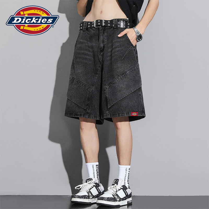 Dickies帝酷适牛仔短裤男士夏季2026新款潮牌休闲裤解构感五分裤