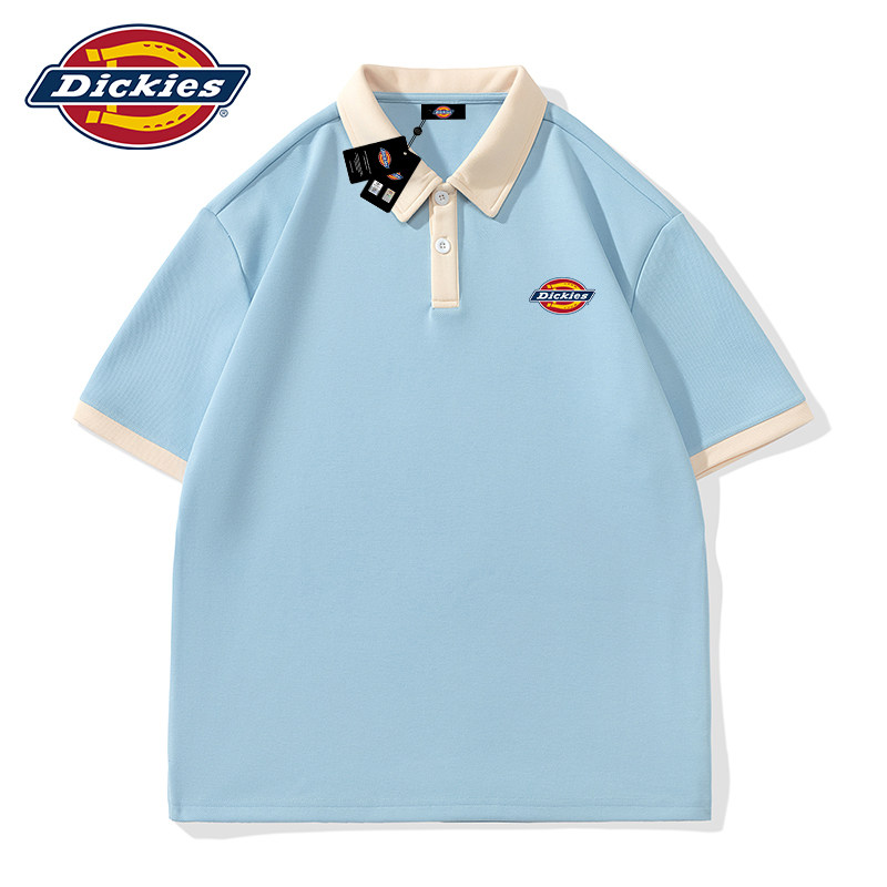 Dickies帝酷适撞色短袖t恤男士夏季2026新款美式痞帅风Polo衫上衣