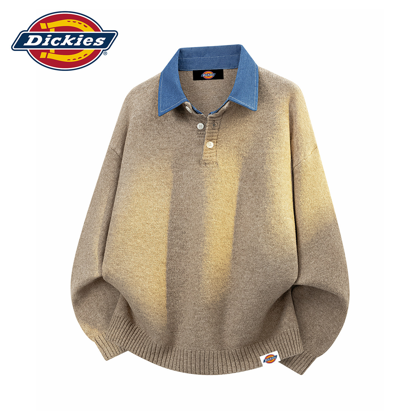 Dickies衬衫翻领毛衣针织上衣男