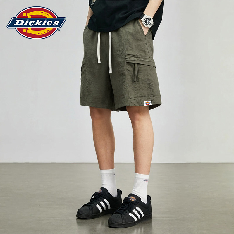 Dickies帝酷适冰丝休闲短裤男士夏季2026新款高级感军绿色工装裤