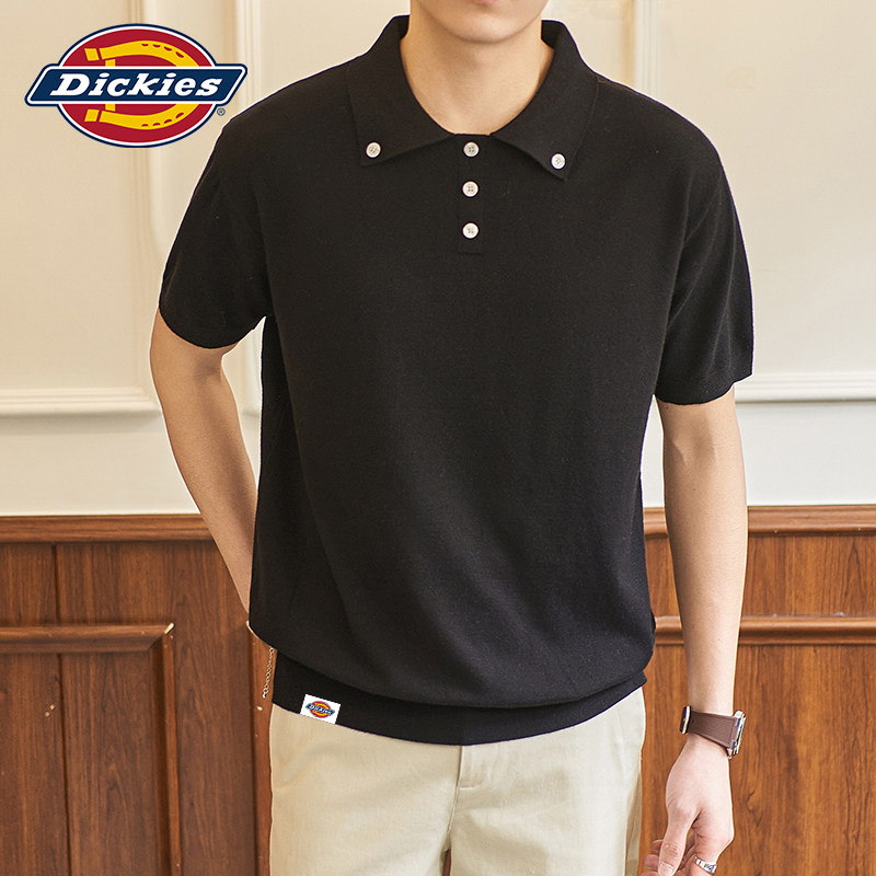 Dickies帝酷适短袖Polo衫男士夏季2026新款美式潮牌高级感针织t恤