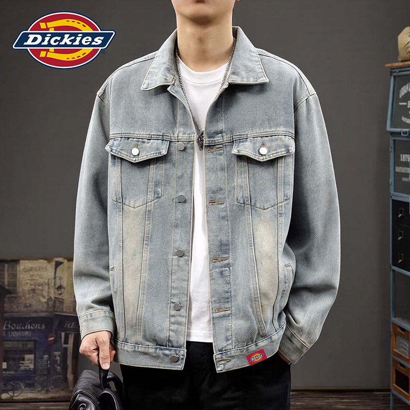 Dickies帝酷适牛仔外套男士春季2026新款美式夹克痞帅风翻领上衣