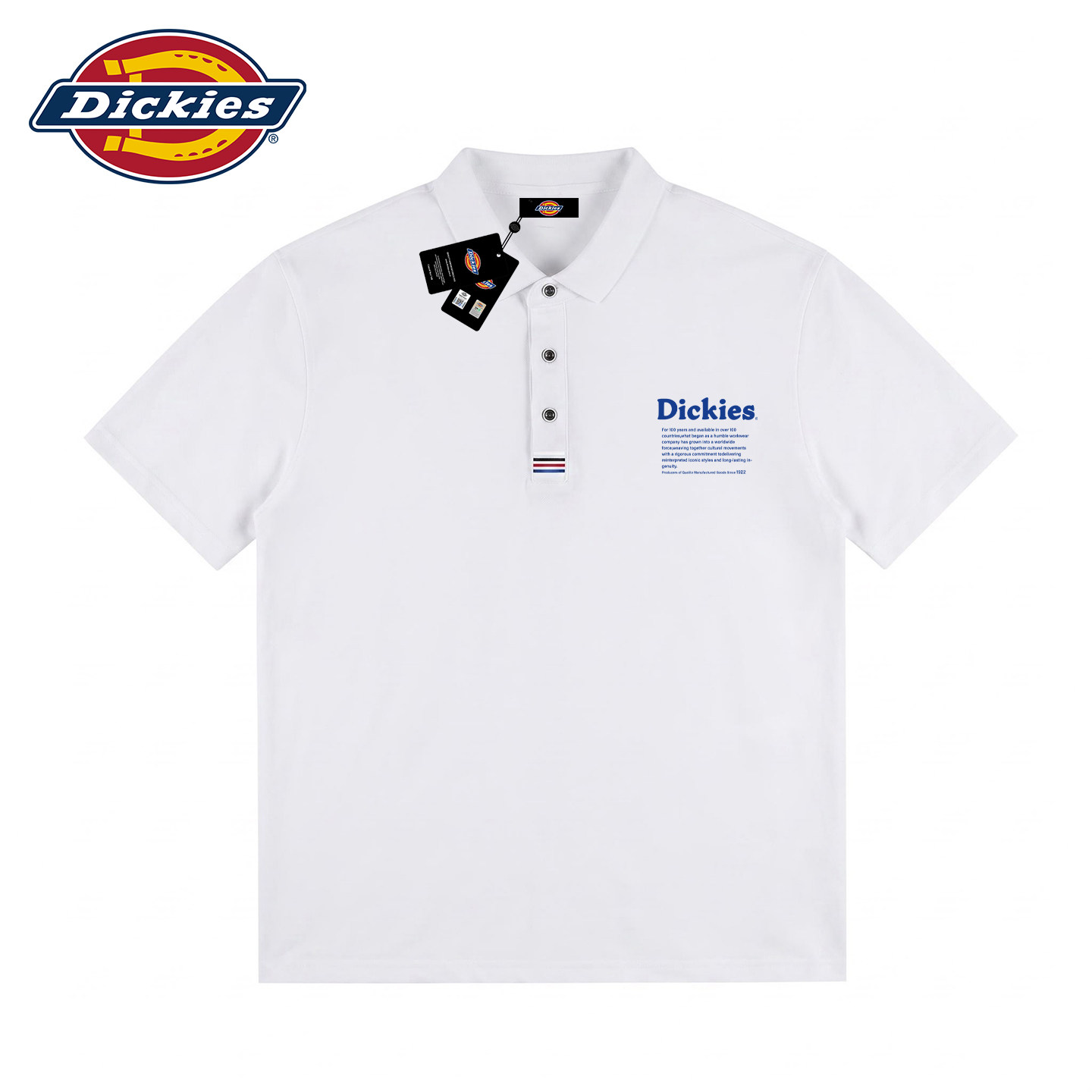 Dickies男士polo衫夏季2026新款男生t恤短袖高级感痞帅风宽松上衣