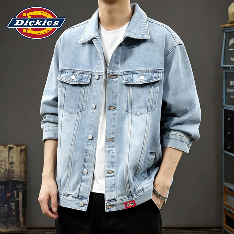 Dickies帝酷适牛仔外套男士春季2026新款美式夹克高级感翻领上衣