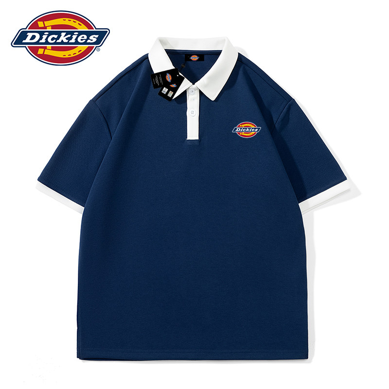 Dickies帝酷适美式短袖t恤男士夏季2026新款青少年潮牌撞色Polo衫