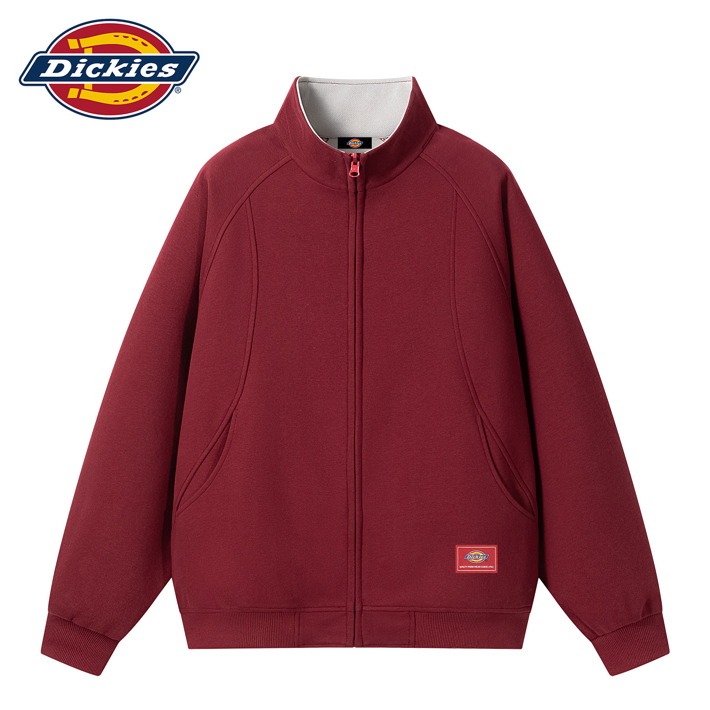 Dickies红色外套男士开衫卫衣