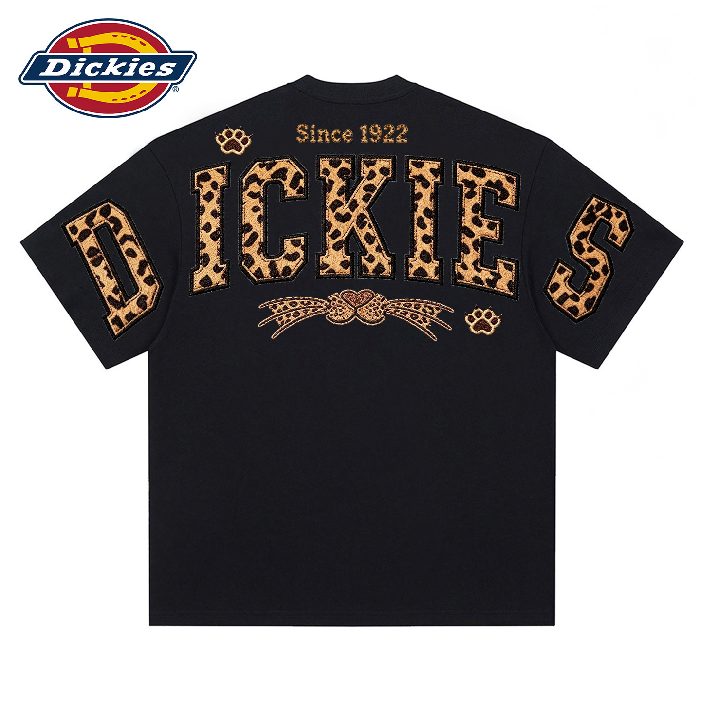 Dickies男士纯棉短袖t恤豹纹上衣图片