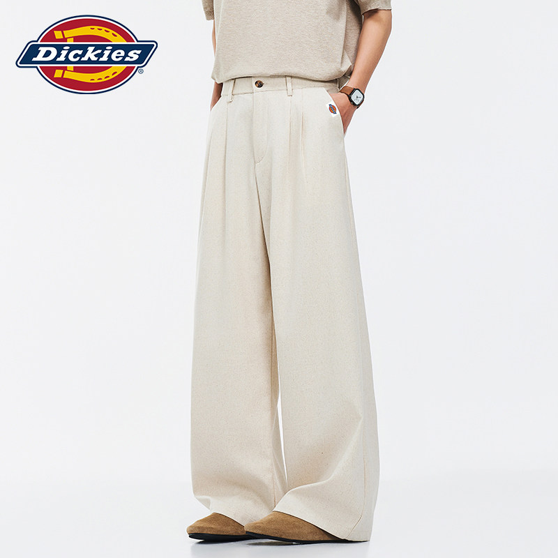 Dickies帝酷适直筒休闲裤男士夏季2026新款垂感西裤宽松潮牌长裤