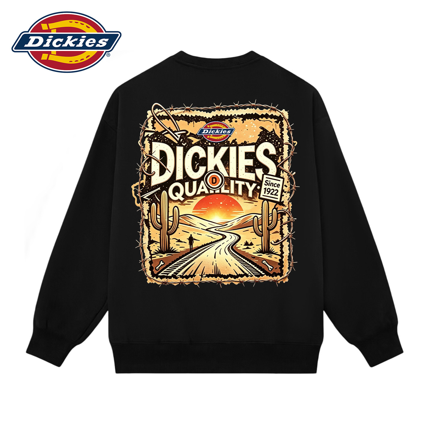 Dickies男士圆领卫衣西部风上衣