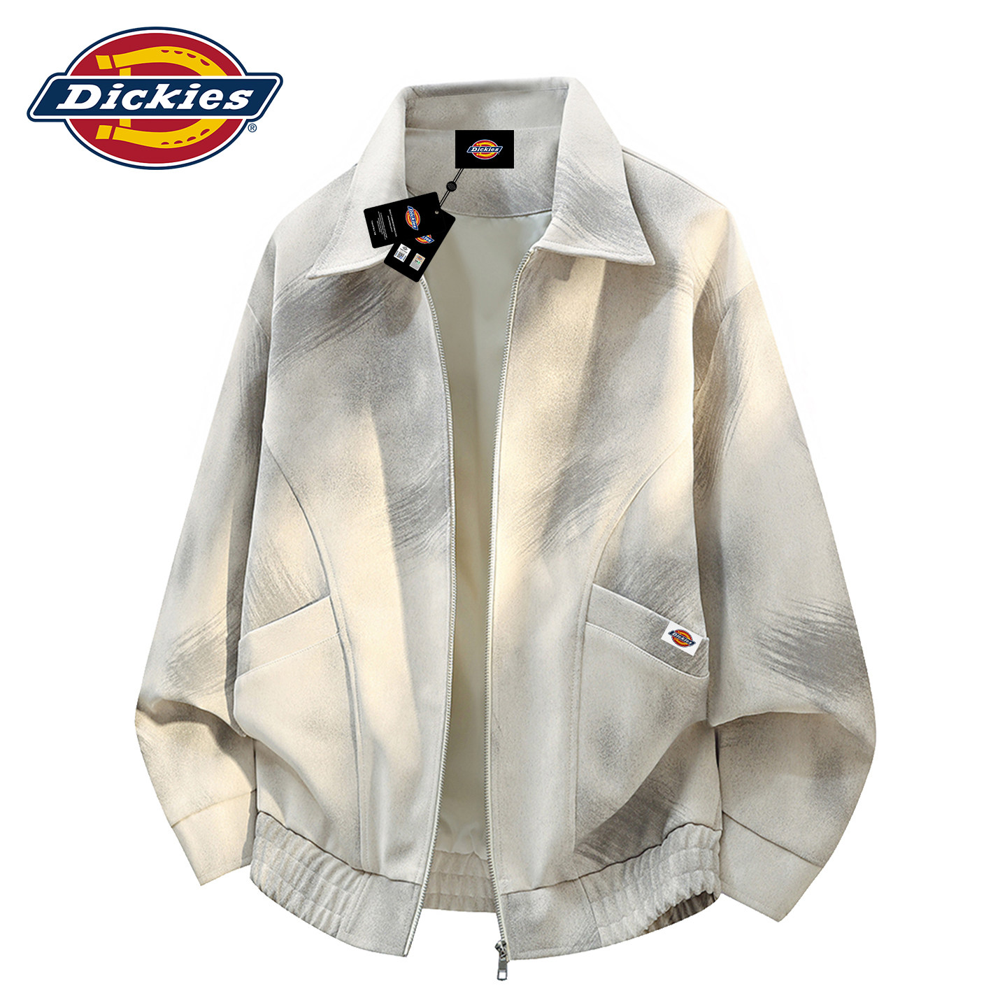 Dickies男士翻领PU皮衣外套夹克
