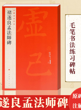 褚遂良孟法师碑/中国碑帖名品46 释文注释繁体旁注历代优秀书法作品临摹学习收藏鉴赏 楷书毛笔书法字帖 上海书画出版社