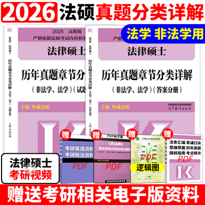 2026法硕历年真题章节分类详解