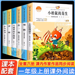 一年级上册小松鼠找花生项链在一起雪地里的小画家过桥小鸟念书1课外必读书籍阅读同步语文课本童话故事书7-8-9岁和大人一起读
