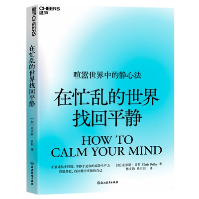 在忙乱的世界找回平静 克里斯·贝利 平静才是你的高阶生产力 摆脱倦怠，找回精力充沛的自己 正版图书籍 浙江教育出版社