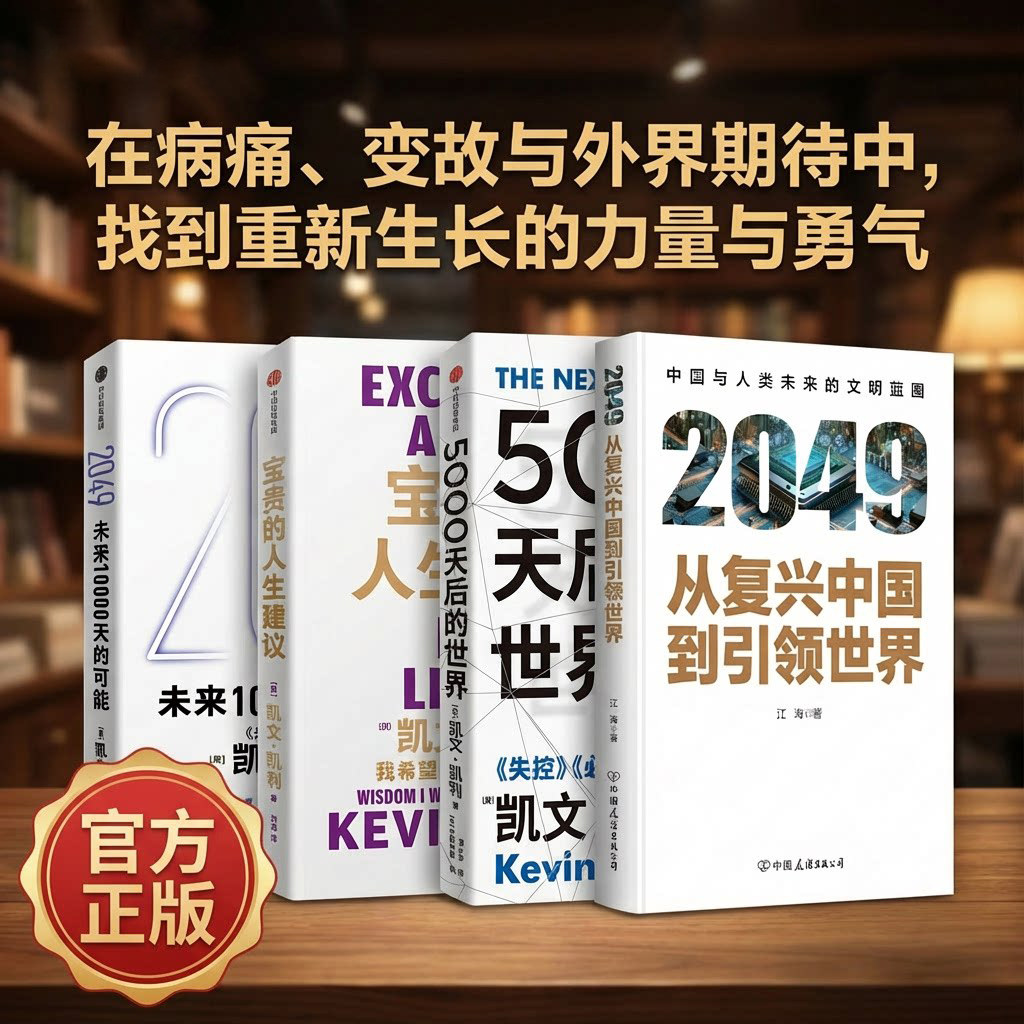套装4册 2049未来10000天的可能+5000天后的世界+宝贵的人生建议+从复兴中国到引领世界 未来学科技趋势商业经济战略读物正版书籍