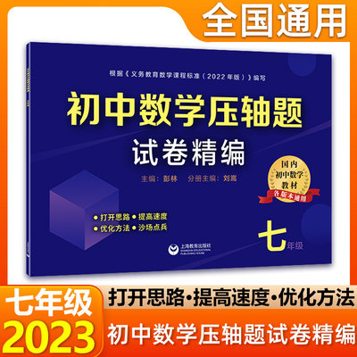 初中数学压轴题试题精编七年级  初一/7年级解题方法技巧思维训练专项重难点易错突破举一反三尖子优等生培优提高试卷冲刺辅导