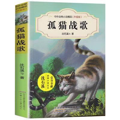 孤猫战歌 沈石溪中外动物小说精品升级版 9-14岁儿童文学励志动物成长故事 三四五六年级小学生课外阅读书籍 少年儿童阅读图书